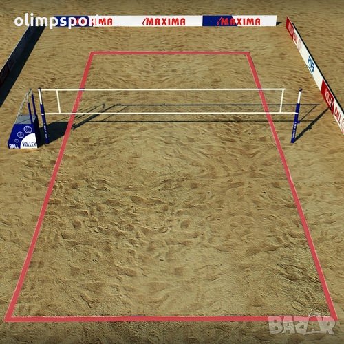 Ленти – линии за очертаване на игрище за плажен волейбол нови. Комплектът включва 2 ленти по 16 м и , снимка 1