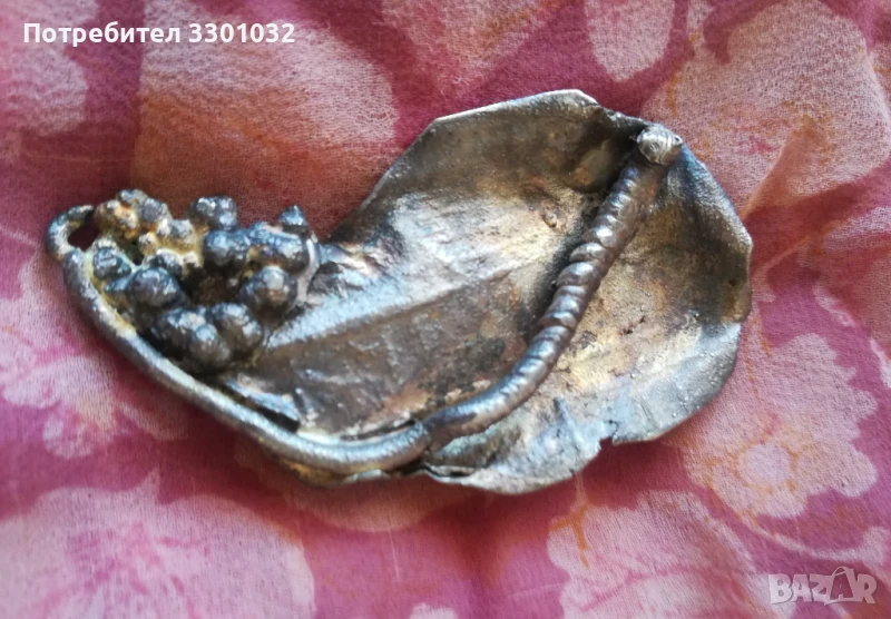 Ръчно изработена метална брошка СБХ, снимка 1