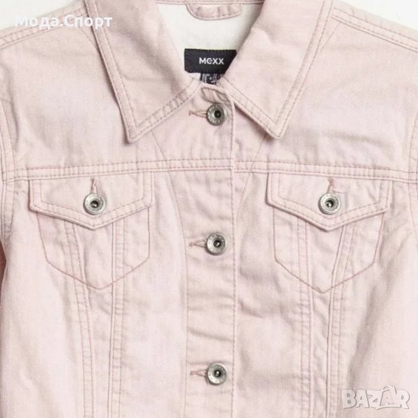 Mexx Уникално Дамско Дънково Яке Деним Бебешко Розово (M), снимка 1