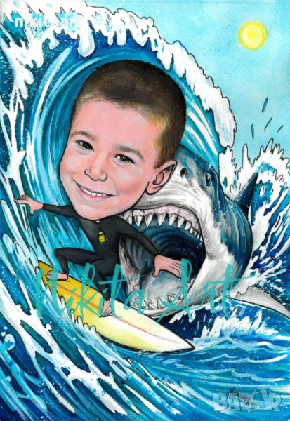 Карикатури по поръчка ръчно рисувани, снимка 1