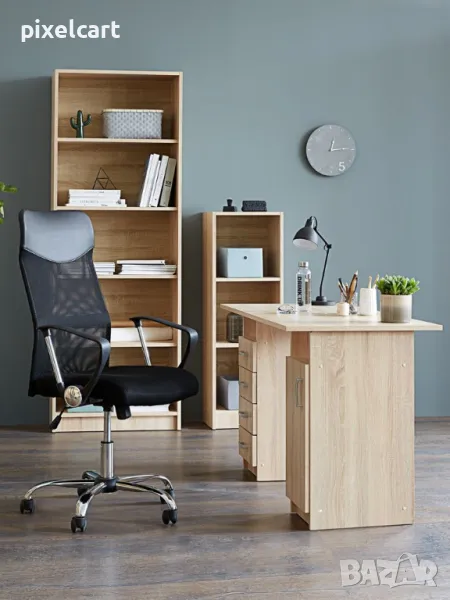 0387 Етажерка 5 рафта цвят дъб, снимка 1