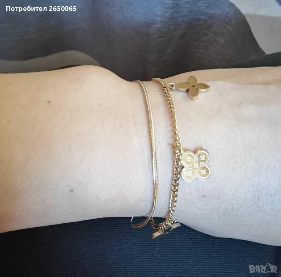 Нова орг.гривна Van Clleef стомана, снимка 1