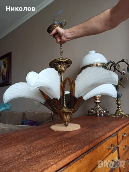 Месингов полилей Арт Деко, снимка 1