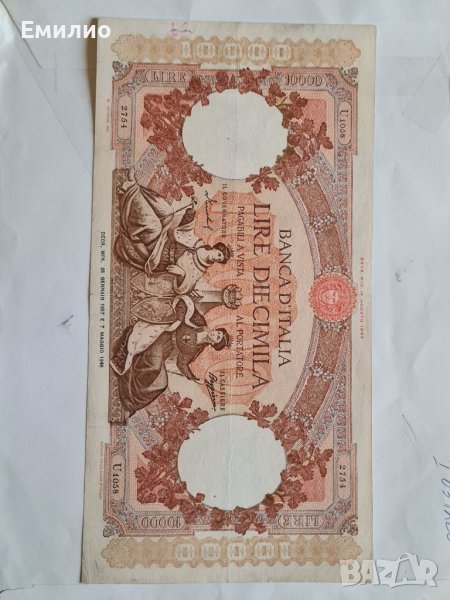 RARE. ITALY 🇮🇹  10000 LIRE 1957 , снимка 1