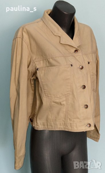 Дънково яке в цвят "Сахара" / късо дънково яке / голям размер , снимка 1