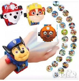 3D детски часовник прожектор с Пес Патрул Paw Patrol Рабъл Чейс Маршал Скай, снимка 1