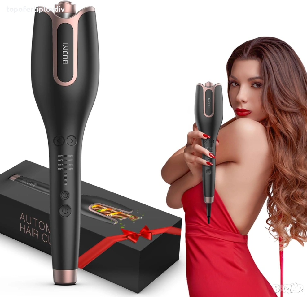 Автоматична маша за къдрици BUJIYI Curling Iron,Гаранция, снимка 1
