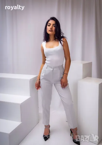 Бял дамски панталон , снимка 1