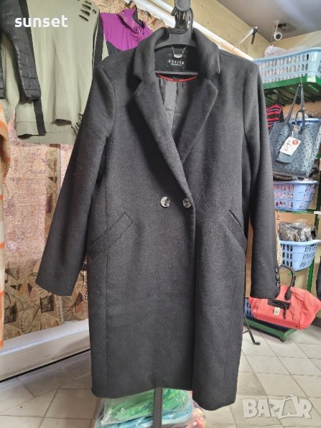 MOHITO класическо вълнено,черно палто- 42 размер , снимка 1