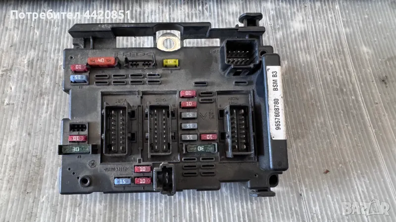 Контролен Модул (Бушонно Табло BSI / BSM ) за Peugeot 206 - 9657608780, снимка 1