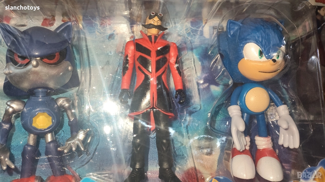 Фигурки за торта или игра, Соник,малък и голям комплект, снимка 1