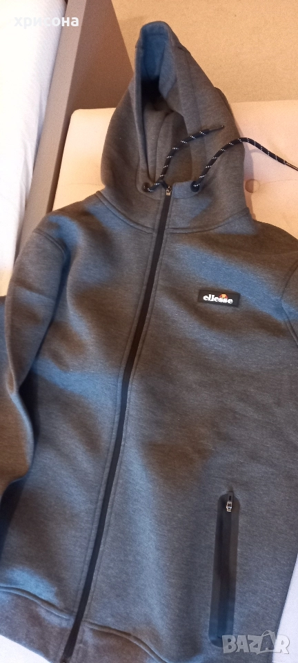 Мъжки суичър в сиво - М, снимка 1