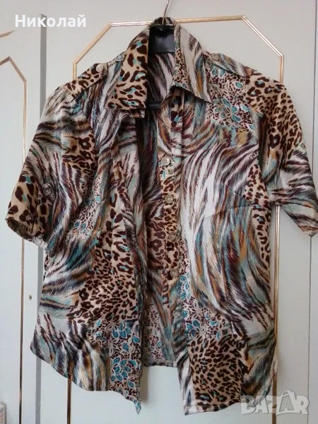 Дамска сатенена риза, снимка 1