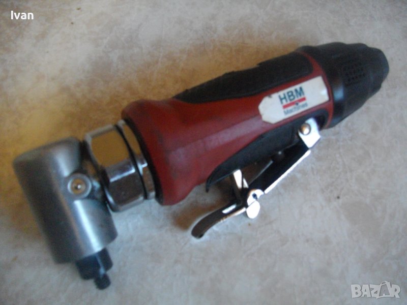 HBM Profi-Pneumatic Vibrable 50mm Sander-Пневматичен Ексцентър Виброшлайф-Профи-50 мм-За Труднодост, снимка 1