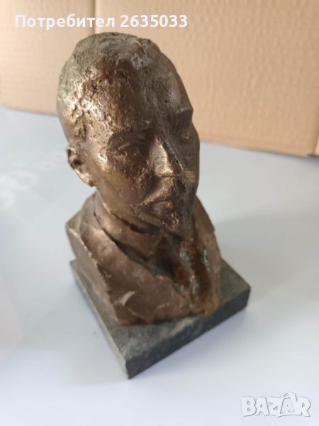 Бронзов бюст ПЕТКО ЕНЕВ, снимка 1
