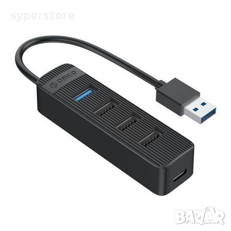 USB Хъб USB Разклонител Orico TWU32-4A-10-BK 4 USB3.0-портов хъб, снимка 1