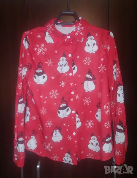 Коледна риза С/М, снимка 1