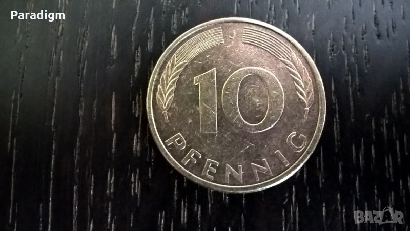 Монета - Германия - 10 пфенига | 1987г.; серия J, снимка 1