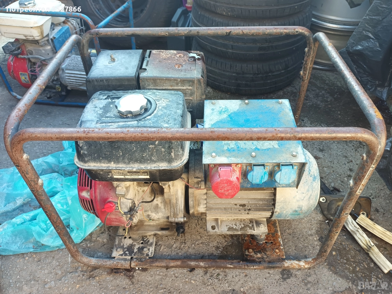 Генератор Honda gx390 5.5KW за ремонт , снимка 1