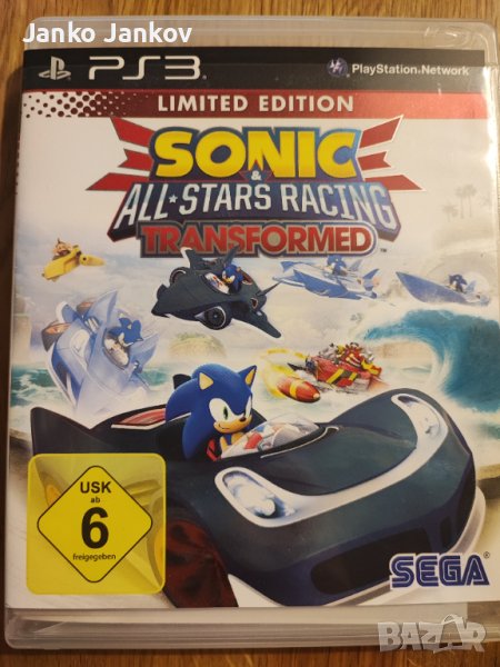 Sonic & All-Stars Racing Transformed, Limited edition 35лв.Соник коли, състИгра за PS3 Playstation 3, снимка 1
