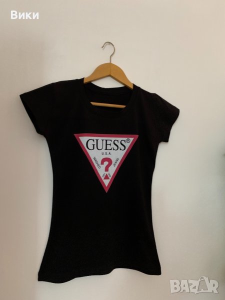 Черна тениска Guess, снимка 1