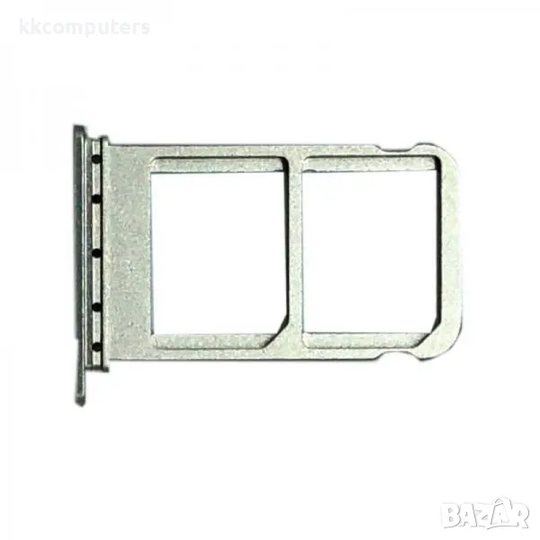 SIM / MicroSD държач /Сребърен/ за Huawei Mate 10 Pro Баркод : 562290, снимка 1