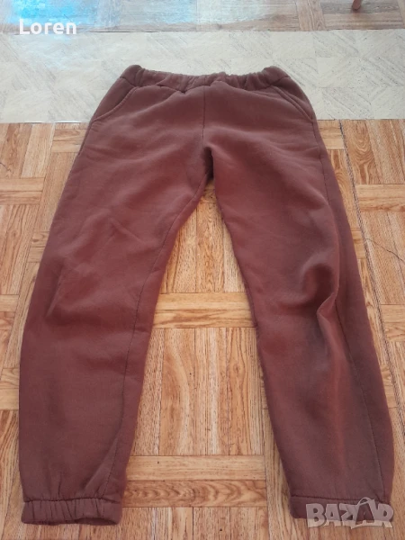 Плътно ватиранко долнище в кафяв цвят, снимка 1