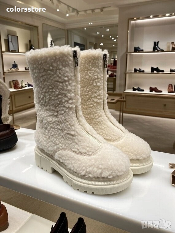 Равни боти - бежови - FN58 , снимка 1