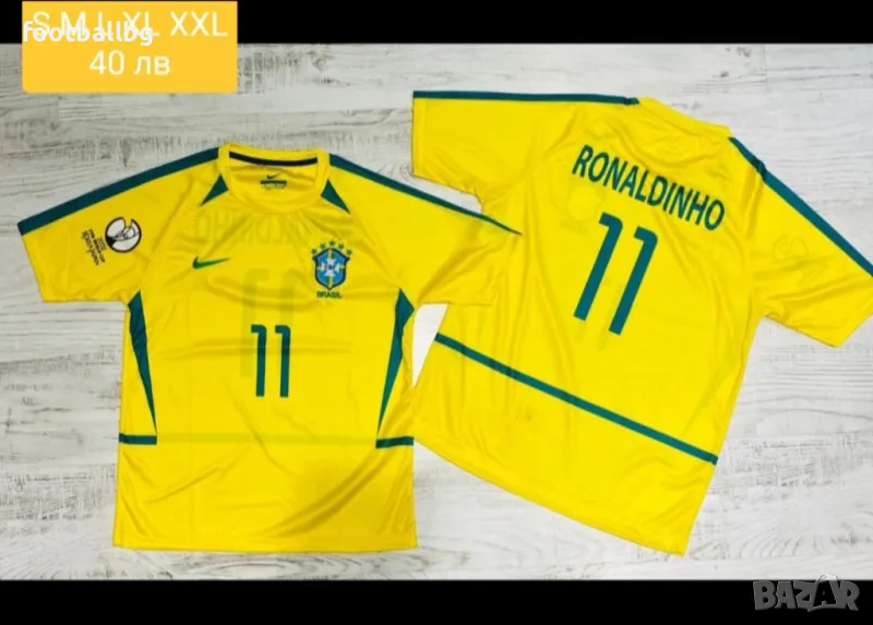 РЕТРО мъжки футболни тениски 💛⚽️ Бразилия , снимка 1