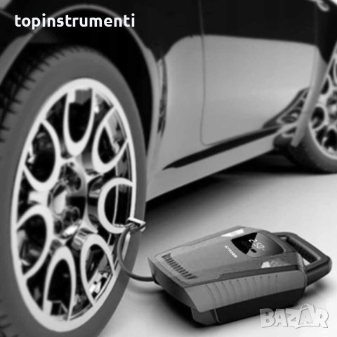 Компресор за гуми 12V, 10 бара, XTROBB с, фенерче, манометър и накрайници, снимка 14 - Компресори - 42960528