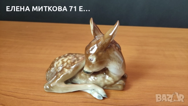 *Metzler&Ortloff* Германия фигурка на сърничка от глазиран порцелан