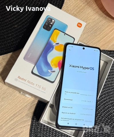 Redmi Note 11s 5G Midnight Black 128 GB, снимка 2 - Huawei - 53025762