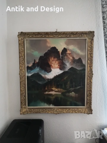 Маслена картина от Arno Lemke , снимка 2 - Антикварни и старинни предмети - 50527818