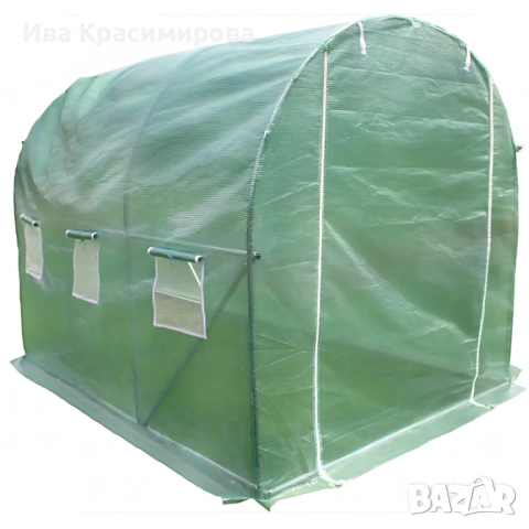 Резервно покривало за оранжерия 3×2×2м Армирано UV , с цип и прозорец, снимка 7 - Оранжерии - 53399752