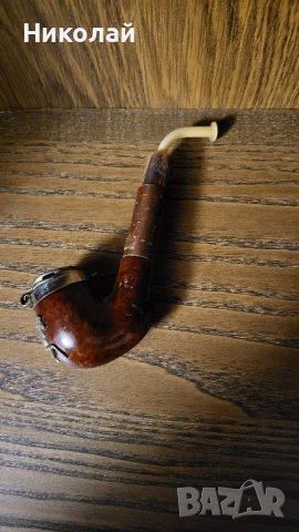 Красива антична лула с апликация кон 19век., снимка 10 - Антикварни и старинни предмети - 43800610