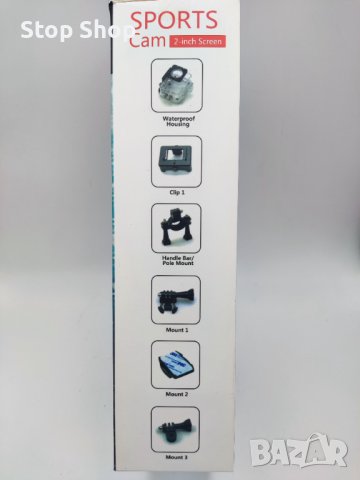 Екшън камера GoPro, модел SP1080p, водоустойчива, 1080P (1920 х 1080) Full HD, пълен комплект , снимка 3 - Камери - 38296699