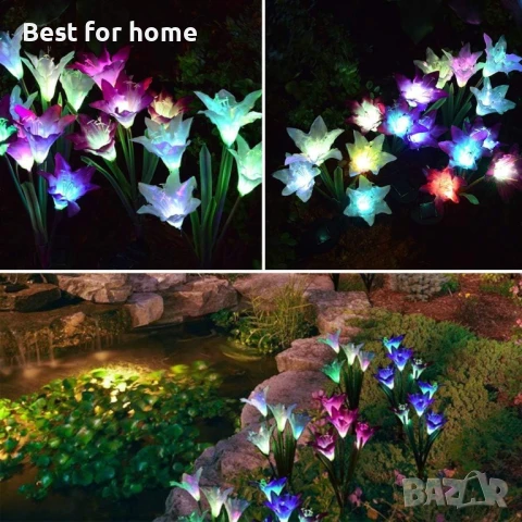 Външни слънчеви градински лампи , снимка 2 - Декорация за дома - 51122814