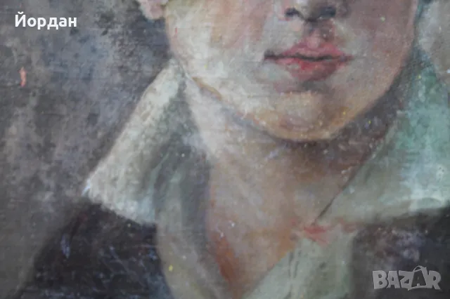 Стар портрет маслени бои, снимка 10 - Антикварни и старинни предмети - 47895284
