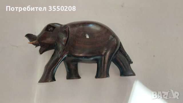 Дървен слон, снимка 2 - Декорация за дома - 44042374