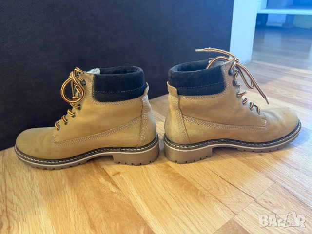 Tamaris дамски боти от набук, снимка 6 - Дамски боти - 53081630