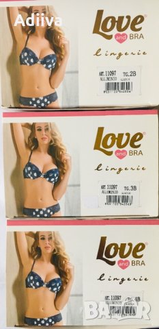 Нови комплекти сутиен с бразилиана на точки дантела Love&Bra, снимка 7 - Бельо - 28360924