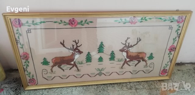 Шито каре във рамка