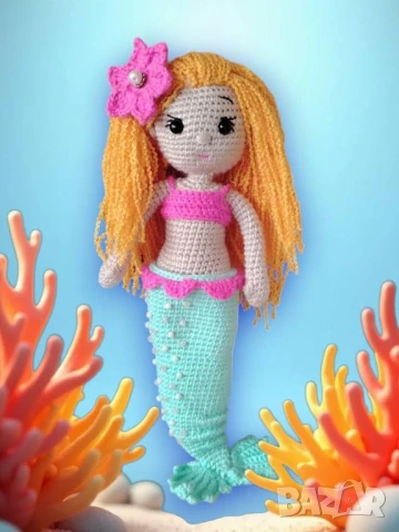 плетена кукла Русалка , снимка 7 - Кукли - 50995715