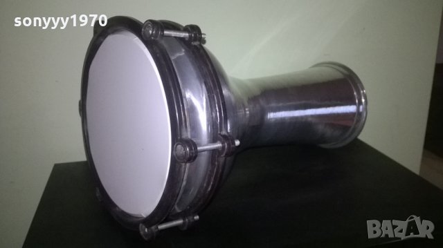 НОВА Тарамбука метална инокс-30/20см-нова-внос сирия