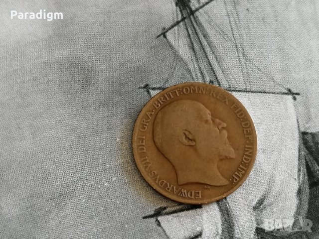Монета - Великобритания - 1 пени | 1909г., снимка 2 - Нумизматика и бонистика - 28298594