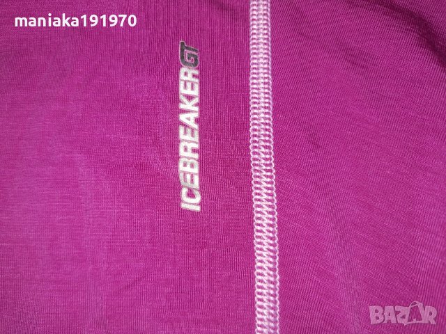 Icebreaker 200 Oasis LS Half Zip Base Layer merino (M) дамска блуза мерино, снимка 7 - Блузи с дълъг ръкав и пуловери - 43334863