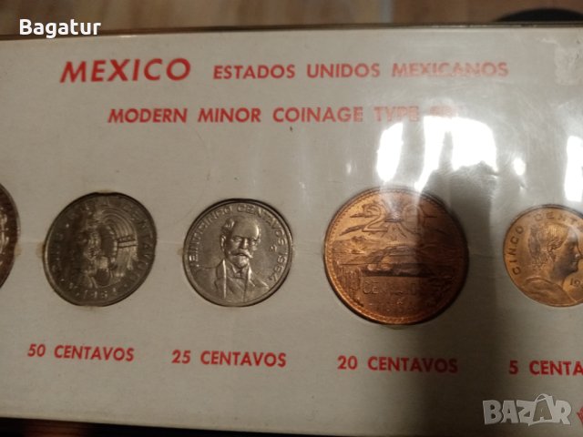 Сребро монети Мексико , недокосвани, лот1964, снимка 4 - Нумизматика и бонистика - 43230899