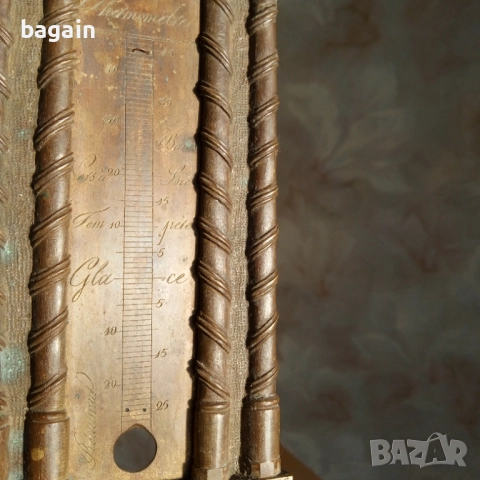 Бронзова пластика. Реомюр. Термометър., снимка 3 - Декорация за дома - 52384957