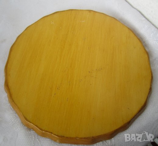 стара дървена рисувана чиния  - поднос от дърво, снимка 5 - Други - 43311510