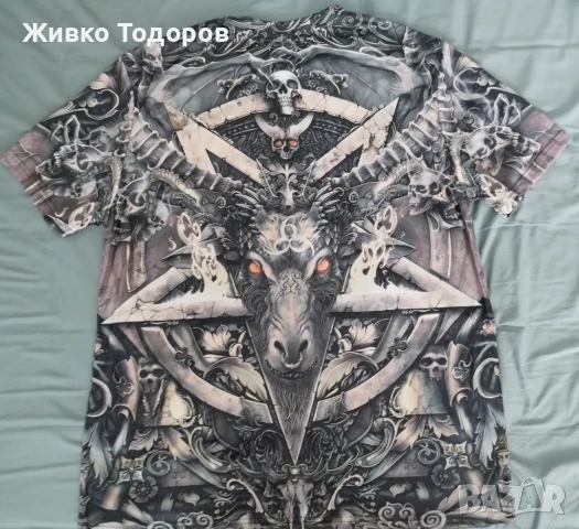Тениски (Полиестер) с двустранна щампа - MEGADETH , GOAT PENTAGRAM, снимка 8 - Тениски - 50985680